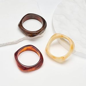 Brazalete de Resina Bengle, Moderno y Elegante, Resistente al Agua, Forma Redonda, para Bodas y Cumpleaños, Joyería ALTAMASH CRAFT, Regalo - Product Image 1