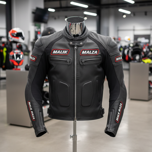 Chaqueta de carreras de cuero de grano completo hecha a mano |   Camiseta de Ciclismo Profesional Precurvada |   Ropa Protectora para Motocicleta Inspirada en Grand Prix - Product Image 6