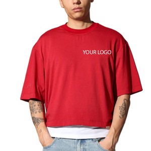 Camisetas personalizadas con estampado gráfico, serigrafía, corte ajustado, estilo boxy, OEM, calidad premium, 300 g/m², para hombre. - Product Image 2