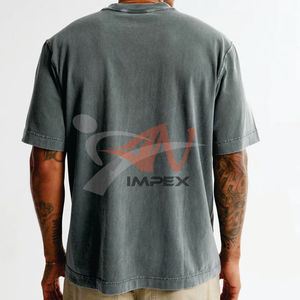 Wholesale Men's Oversize T Shirt Plus Size Plain Customized <b>Logo</b> High Quality T-Shirt for Men 100% Cotton - Product Image 5