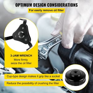 Set di 30 Chiavi per Filtro Olio in Acciaio Resistente, Profilo Basso 3/8'', per Filtri Carburante - Product Image 2