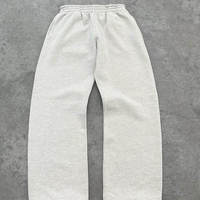 Ensemble de survêtement vintage deux pièces de qualité supérieure : sweat à capuche et pantalon de survêtement amples et unis avec fermeture éclair pour la gym