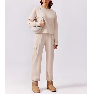 Nouvelle collection – Sweat-shirt décontracté et confortable pour femme, tricoté, à manches longues, col et épaules tombantes, couleur unie, service OEM – Bangladesh - Product Image 5