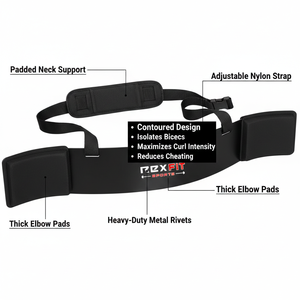 Rexfit Sports - Aparato Ajustable para Bíceps, Aislador de Brazos - Accesorio de Gimnasio para Entrenamiento de Fuerza y Culturismo - Product Image 2