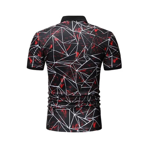 Custom Sublimated Embroidered Milk Silk Golf Shirt with <b>Camouflage</b> Print Design for <b>Men's</b> Polo Shirt - Product Image 6