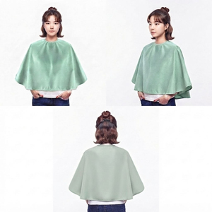 Cape de coiffure courte professionnelle pour femme, tablier de salon de coiffure, cape de barbier unie pour femme - Product Image 4