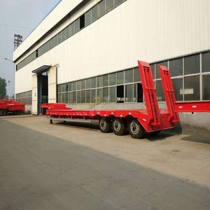 Remolque de Plataforma Baja con Rampa Hidráulica de Alta Resistencia para Transporte de Excavadoras y Cargadoras, Precio Mayorista - Product Image 1