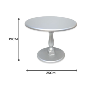 Base para Pastel Plateada, Plato Redondo para Exhibición de Pasteles, Plato con Pedestal para Bodas, Baby Showers, Cupcakes, Venta al por Mayor desde Vietnam - Product Image 2