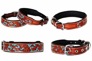 Collier pour chien en cuir western de qualité supérieure, vente en gros, fournisseur en vrac sur mesure de Divine International India - Product Image 2