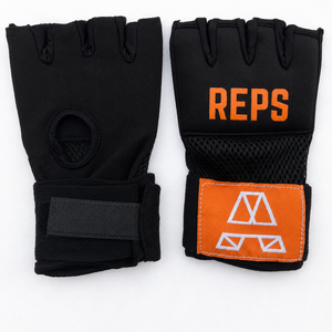 Enveloppes en néoprène unisexes personnalisées EVER |   Protections de mains en gel noir respirant pour l'entraînement de boxe, bandages en gel universels - Product Image 1