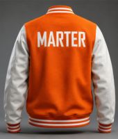 Veste universitaire d'hiver personnalisée de qualité supérieure, coupe-vent, écologique, en laine, streetwear avec design et numéros brodés