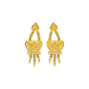Wholesale Forming 14K 18K 24K Dye Gold Plated Short Necklaces Traditional <b>Floral</b> Design Jewelry Set Brass Gold Fashion Necklaces - Product Image 5