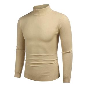Custom Men's Beige Mock Neck Sweatshirt Slim <b>Long</b> <b>Sleeve</b> Pullover Casual High Collar Basic Everyday <b>Top</b> - Product Image 3