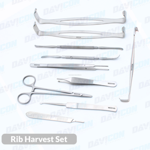 Juego de Instrumentos de Primera Calidad para Extracción de Cartílagos de Costillas, Kit de Herramientas Profesionales para Injerto de Cartílagos de Costillas en Cirugía Plástica y Rinoplastia - Product Image 6