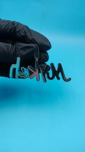 Colgante de Letra Personalizada para Hombre, con Nombre, Número o Logotipo, de Plata de Ley 925, con Diamantes de Corte Esmeralda, Estilo Hip Hop, para Fiesta - Product Image 4