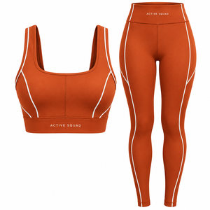 Activewear Yoga Set Halter Sports Bra Soft <b>Seamless</b> <b>Leggings</b> Women Workout Sets Gym Fitness yoga Sets OEM - Product Image 4