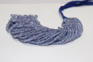 Cuentas Redondas de Tanzanita de Color Claro de 3-5 mm, 16 Pulgadas, Piedras Preciosas Naturales, Tanzanita Lisa - Product Image 4