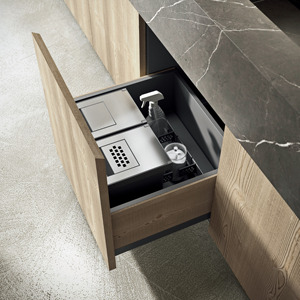 JY Project - Gabinetes de Cocina Modernos de Lujo Personalizados al por Mayor, Juego de Gabinetes de Cocina Modulares Estándar Americanos de MDF y Resina - Product Image 5