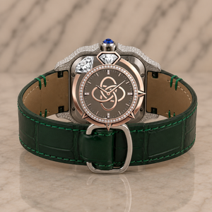 Montre de luxe pour homme en acier inoxydable de qualité supérieure avec diamants en moissanite - Product Image 3