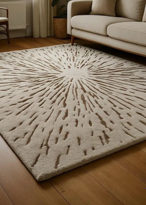 Tapis moderne en laine tufté à la main, écologique, à poils épais, antidérapant, pour salon, hôtels, usage commercial et espaces de prière - Product Image 2