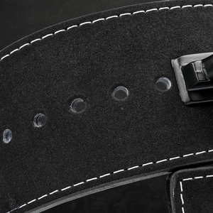 Cinturón de Levantamiento de Pesas de Cuero Vacuno con Hebilla de Palanca de Acero Inoxidable, Cinturón de Gimnasio para Fitness, Cinturón de Entrenamiento para Peso Muerto - Product Image 4