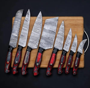 Prestige Blades Handmade Damascus 67-Layer Chef <b>Knife</b> Set 100% High Quality Durable <b>Sharp</b> 5-Piece Ambidextrous Straight Edge - Product Image 1