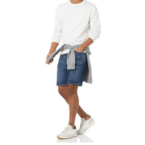 Pantalones Cortos de Mezclilla para Hombre, Ligeros, Hechos de Algodón, Transpirables, de Corte Holgado, Más Vendidos - Product Image 5