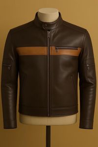 Chaqueta de Cuero para Hombre, OEM ODM, Calidad Premium, Diseño Personalizado, Cómoda, Duradera, Estilo Moderno, Bordado al por Mayor, Resistente al Viento - Product Image 5
