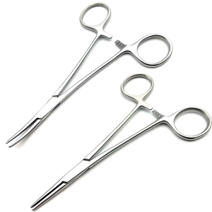 คีมหนีบหลอดเลือดเด็กแบบพรีเมียม Halsted Mosquito Forceps ขนาด 12.5 ซม. แบบตรงและโค้ง ทำจากเหล็กกล้าไร้สนิม สำหรับผ่าตัดเด็ก ได้รับมาตรฐาน CE ISO - Product Image 1