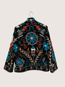 เสื้อแจ็คเก็ตผ้าฝ้ายปักลายสไตล์จีน คอจีน แขนยาว ลายดอกไม้ เสื้อคลุมลำลองสำหรับฤดูใบไม้ร่วง สำหรับผู้หญิง - Product Image 2