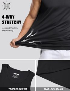 <b>Men</b>’s Sleeveless Athletic Tank Top Soft Cotton Workout <b>Vest</b> Breathable <b>Gym</b> Training Shirt Lightweight Sports Apparel Casual Wear - Product Image 4