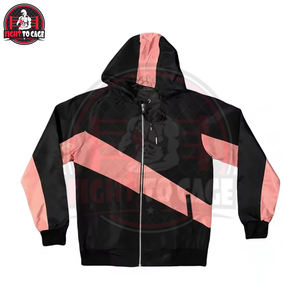 Newest Full Zipper High Quality With Own Logo Premium Product Best Supplier Wholesale Rate Comfortable <b>Windbreaker</b> Short Sets - Product Image 3