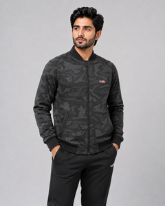 Men Sublimation Varsity Jacket Canvas Hooded Lightweight Baseball Bomber <b>Coat</b> Full Sublimation Print <b>Zipper</b> Closure OEM - Product Image 1