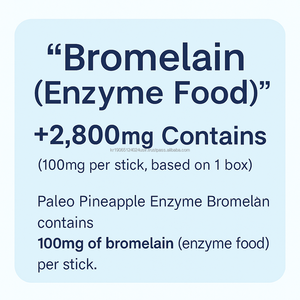 Extracto de Piña OEM, Bromelina, Quercetina, Papaina, Polvo de Enzimas, Suplemento Digestivo, Salud Intestinal para Adultos, Alimento Saludable Coreano, 2.5g - Product Image 5