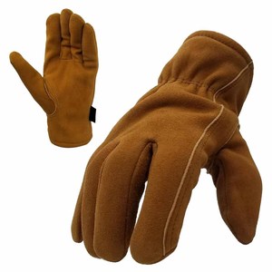 Gants de travail en cuir de vachette de qualité supérieure, doux et confortables, résistants à la chaleur, pour activités de plein air et jardinage - Product Image 2