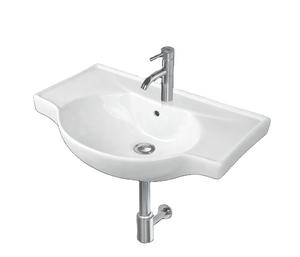 Nouvel arrivage Articles sanitaires muraux personnalisés de qualité à l'exportation Lavabo à main en céramique de couleur blanche Lavabos de salle de bains à bas prix - Product Image 5
