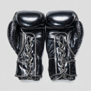 Guantes de Cuero Brillante para Combate, Guantes de PU con Cordones para Entrenamiento, Unisex - Product Image 2
