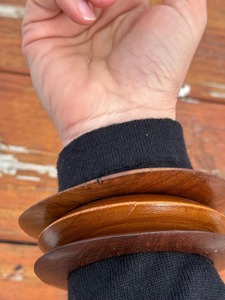 Unique Look Trendy Women's Wood <b>Bangle</b> Latest Design Handmade Handcrafted Fashion Jewelry Luxuries <b>Set</b> Custom Size - Product Image 1