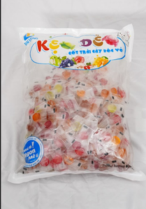 4D Peeled Gummy <b>Candy</b> Shaped Chewy Sweet Christmas <b>Candy</b> Many Fruit Flavors Multi-Colored Bags Children Made Vietnam 12-Month - Product Image 5