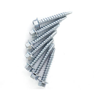 Tornillos autorroscantes TEK con cabeza hexagonal y arandela, de acero al carbono cincado, fabricante de Vietnam, Clase 4.8 6.8, rosca gruesa, pulgadas, PDC - Product Image 4