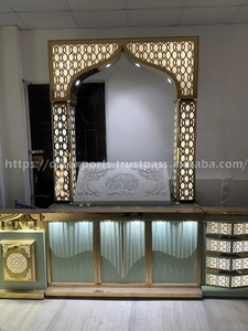 Mostradores de Comida y Chit chat para Bodas Punjabi, Puestos de Comida de Acero Inoxidable para Matrimonios Punjabi, Decoración de Buffet para Eventos y Fiestas en el Reino Unido - Product Image 5