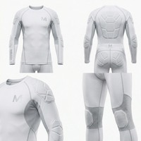 Ensemble de compression tactique unisexe haut de gamme pour la gym – Tenue de performance USA Europe MALUZA – Survêtement en Spandex/Polyester anti-plis