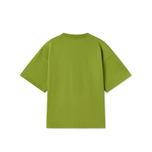 T-shirt personnalisé pour femme, streetwear, décontracté, manches courtes, en coton, broderie, jersey tricoté, haut pour le printemps et l'été - Product Image 2
