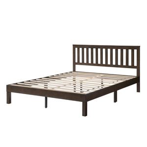 K2546 Cadre de lit Queen style artisanal avec tête de lit style Mission, lit plateforme, fourniture en gros, commande de meubles sur mesure pour la maison - Product Image 5