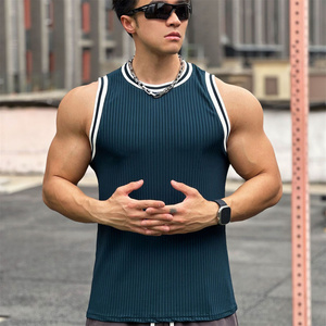Men's Stand Collar Half Sleeve <b>Tank</b> <b>Tops</b> 100% Cotton Jersey Formal Fit Regular Length Washed <b>Vintage</b> Style Leopard Print Digital - Product Image 5