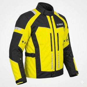 เสื้อแจ็คเก็ตมอเตอร์ไซค์สำหรับผู้ชาย ผ้ากันน้ำอย่างดี สำหรับขับขี่แข่งรถ ปลอดภัย มาพร้อมแผ่นป้องกัน CE และดีไซน์สะท้อนแสง - Product Image 4