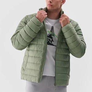 Manteau d'hiver pour homme, veste matelassée unie, nouvelle fermeture éclair, veste matelassée décontractée chaude à capuche, fabricant - Product Image 1