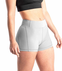 Shorts de compression pour femmes, taille haute, respirants, coupe-vent, séchage rapide 4 directions, personnalisables en polyester/spandex, OEM - Product Image 3
