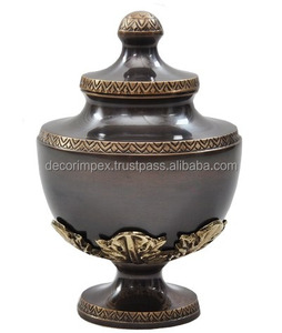 Urnas y ollas para cenizas duraderas de Metal chapado más vendidas, ollas de ataúd funerario hechas a mano de Metal decorativo, precio asequible - Product Image 6