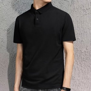 Camiseta Polo de Manga Corta para Hombre, Color Sólido, Personalizada OEM, Cuello Solapa, Estilo Casual y de Negocios, a la Moda - Product Image 5